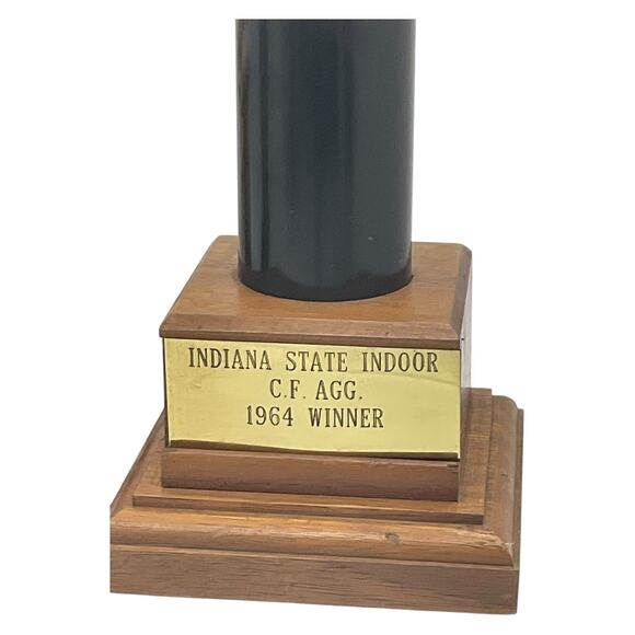 Vintage Indiana State Indoor Shooting Trophies 1962 1963 1964 Lot of 3 - Picture 7 of 11